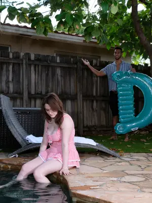 NaughtyMag Teen newcomer Lilibet gets her curves worshiped by a stud before he fucks her pussy and jizzes on her DD-cup boobs and face